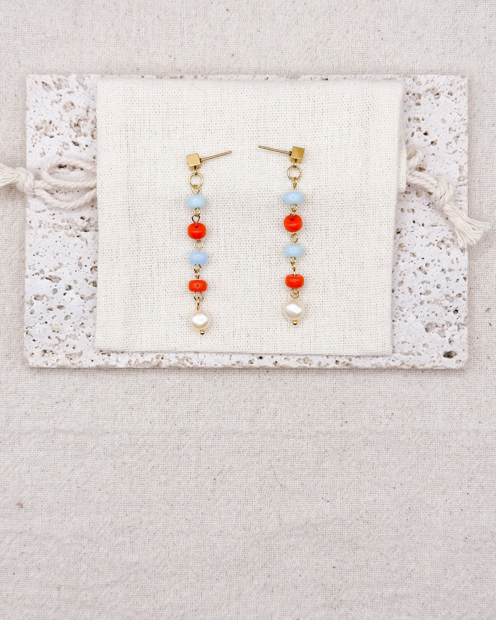HIKO duo orange & blue Earrings