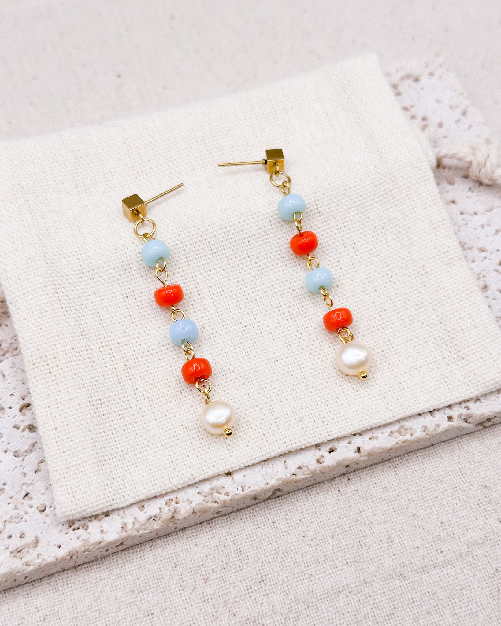 HIKO duo orange & blue Earrings