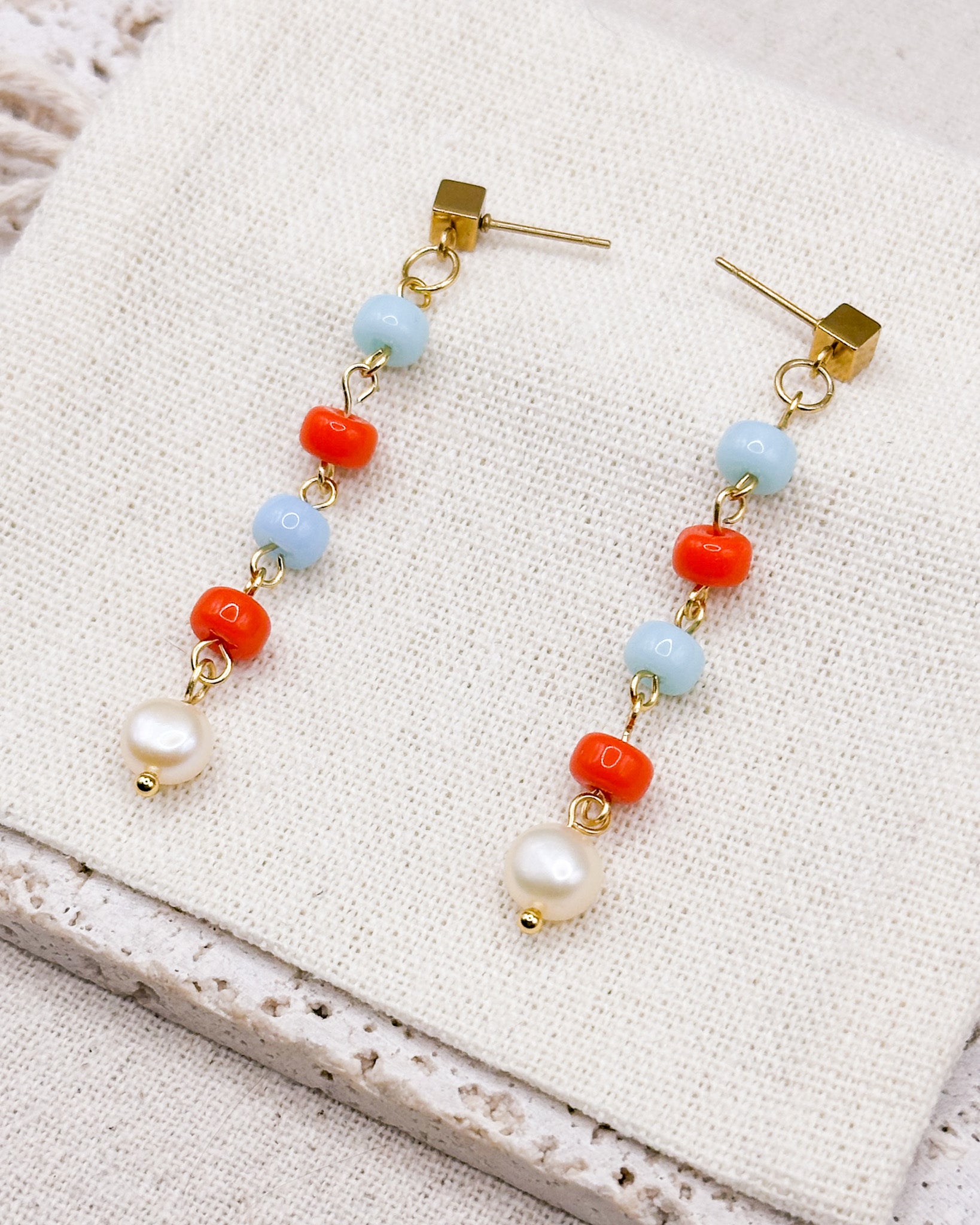 HIKO duo orange & blue Earrings