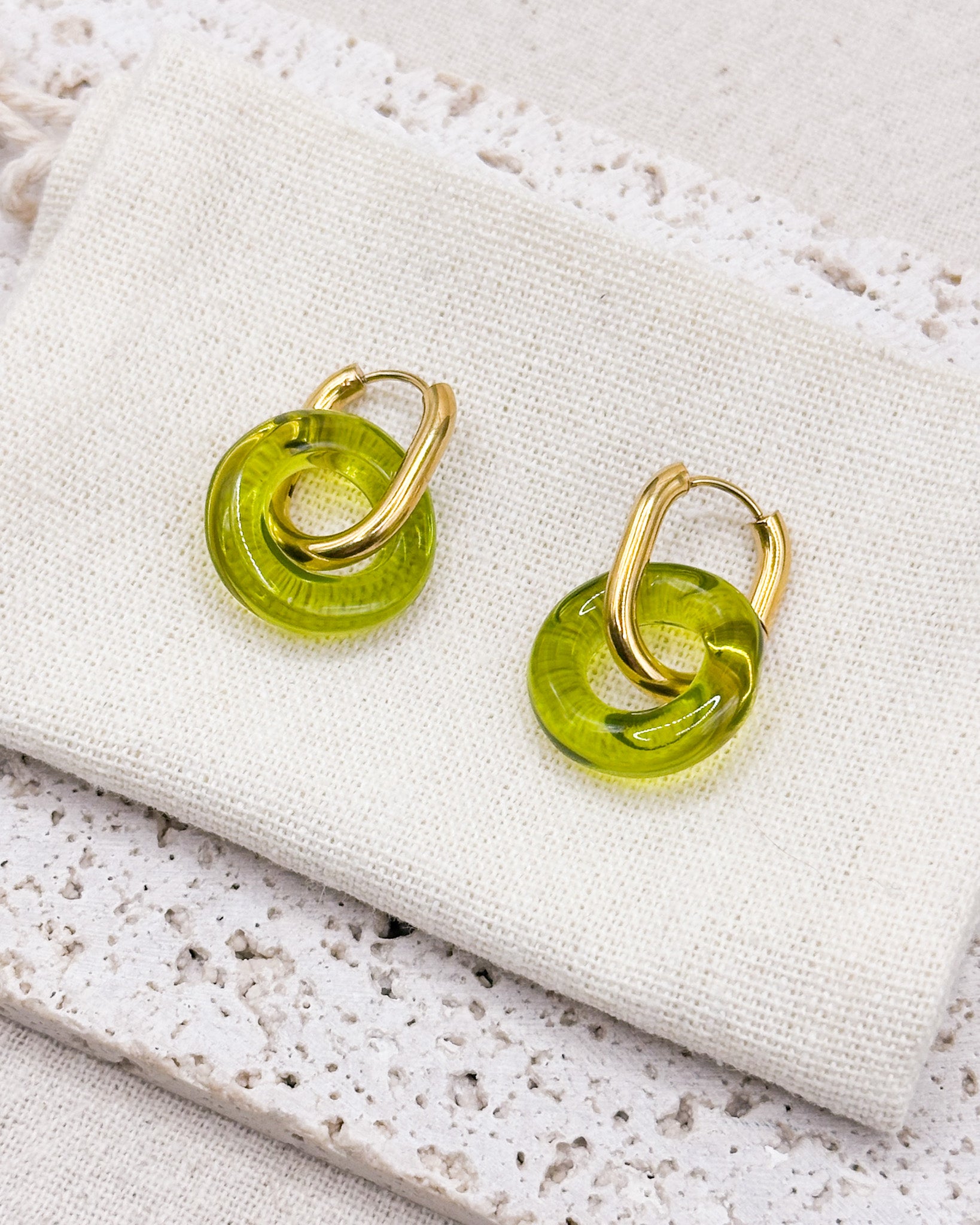 AIKO Vintage Green EARRINGS