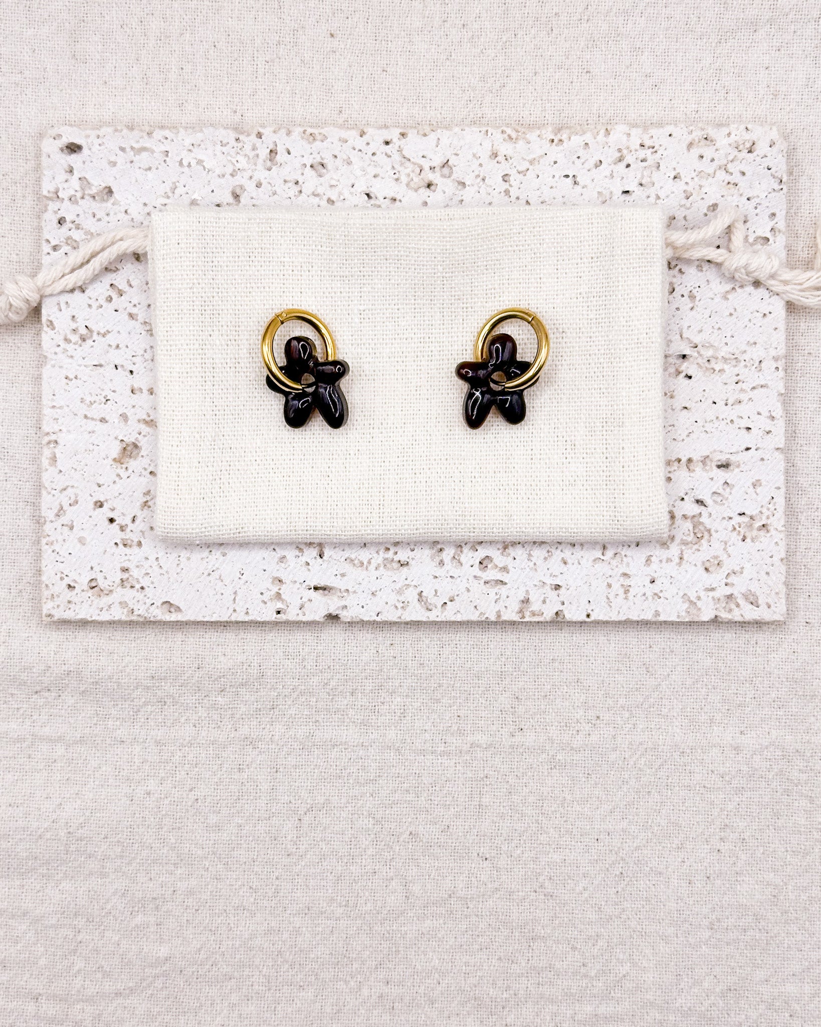 LILIA BROWN Earrings Huggies