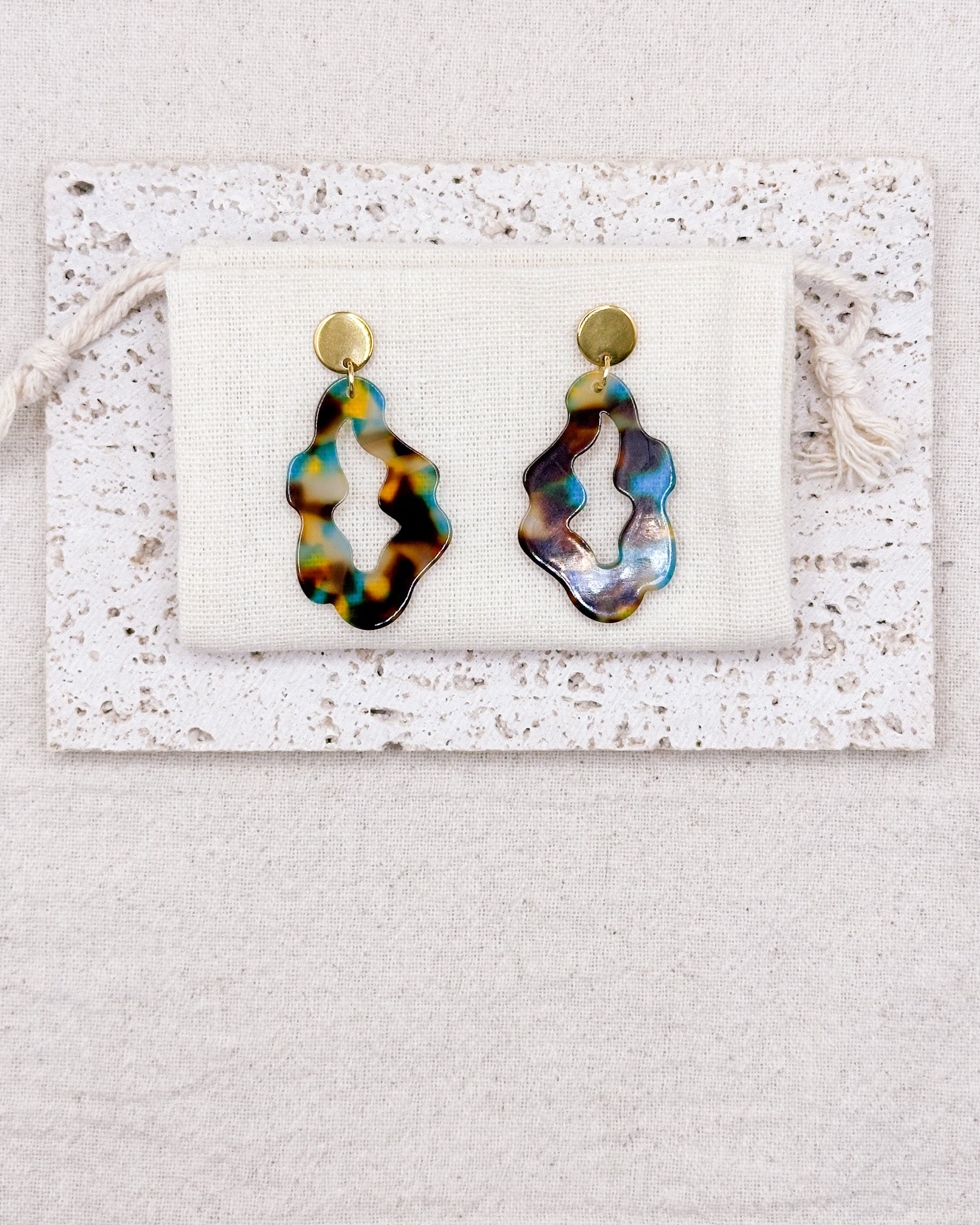 Mosaic Earrings Studs