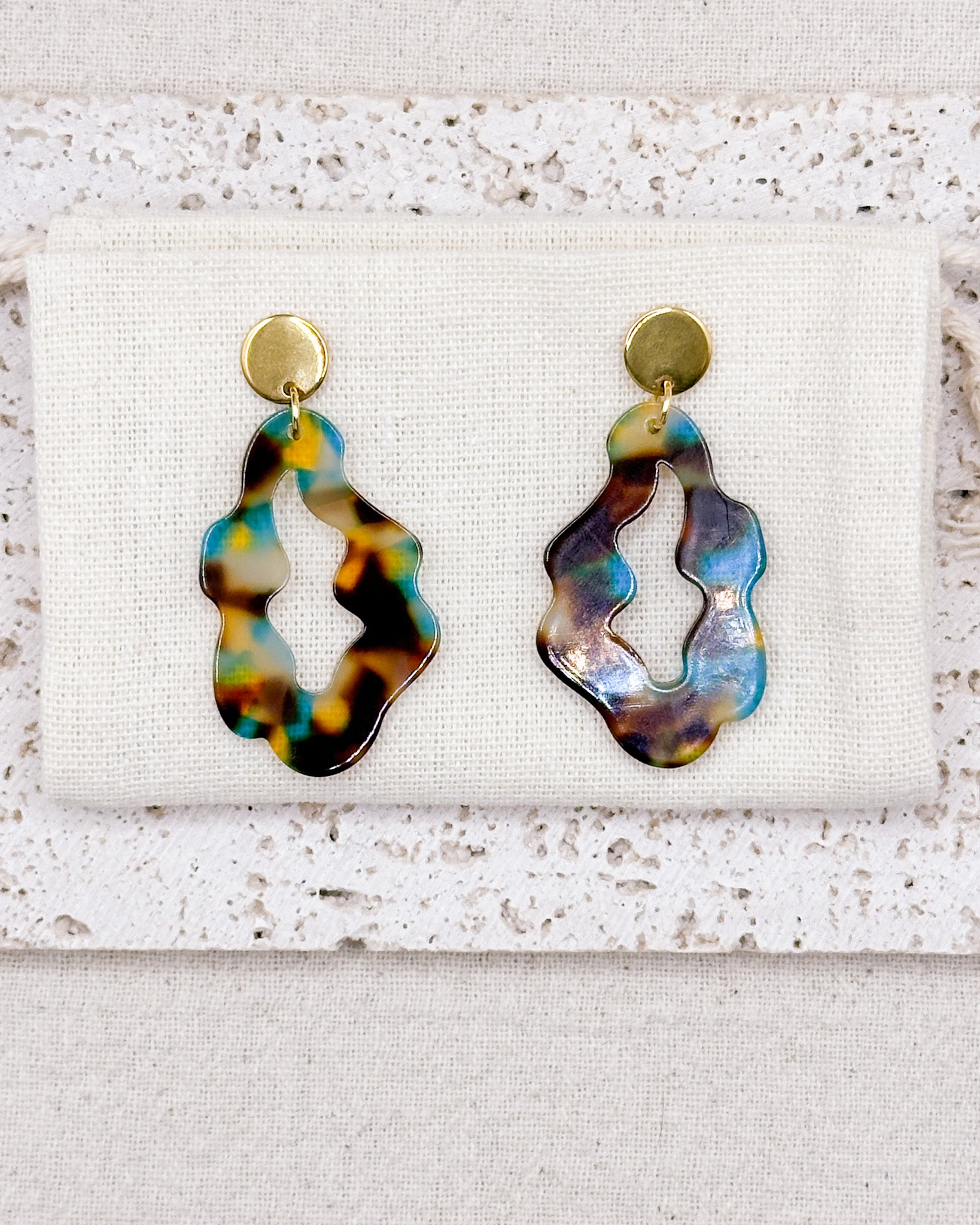 Mosaic Earrings Studs