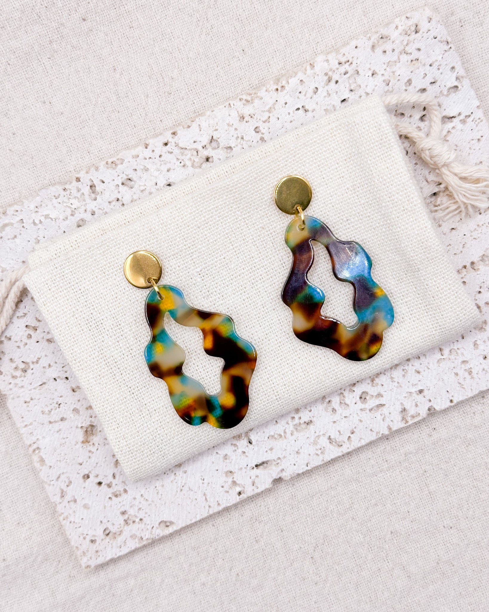 Mosaic Earrings Studs