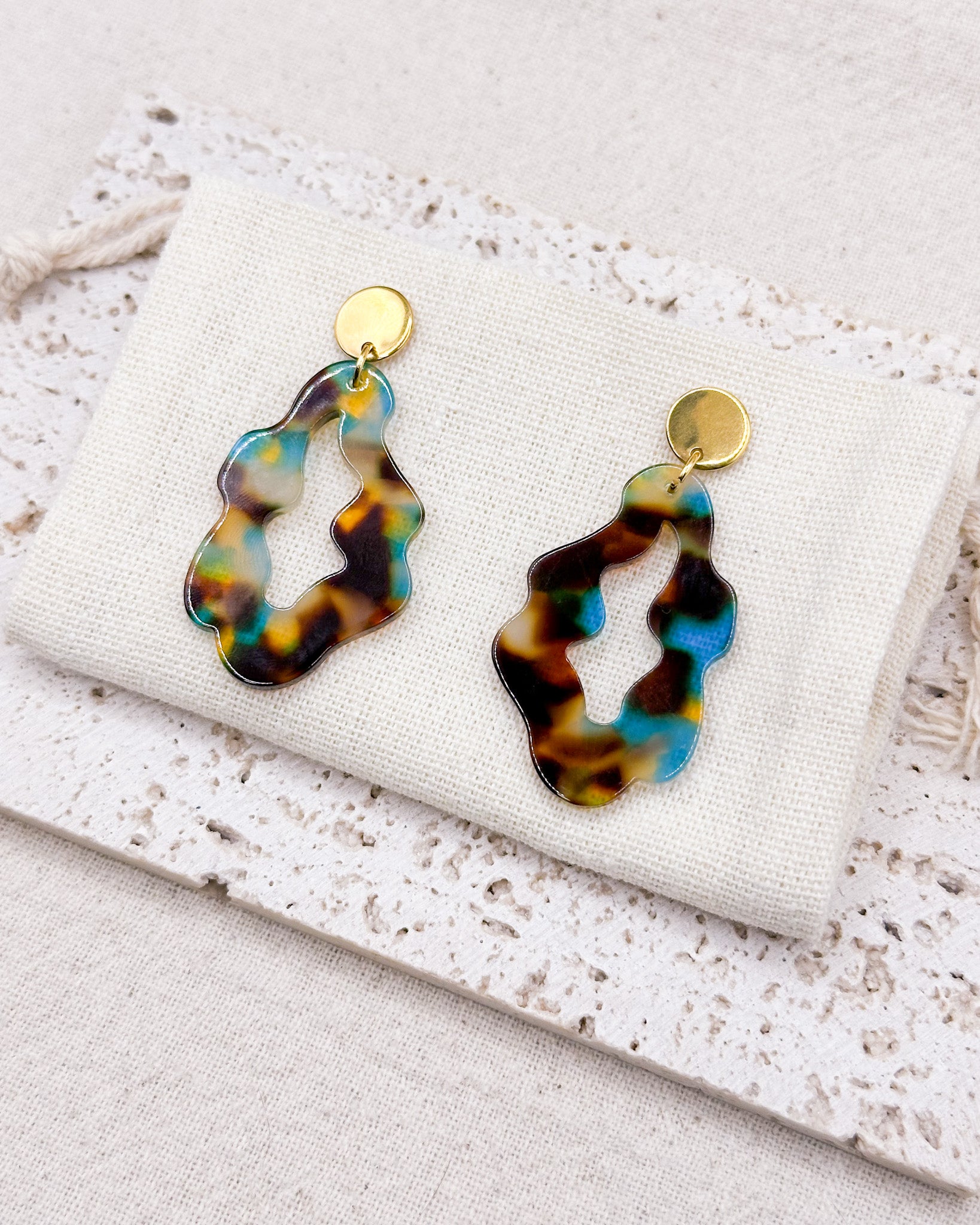 Mosaic Earrings Studs