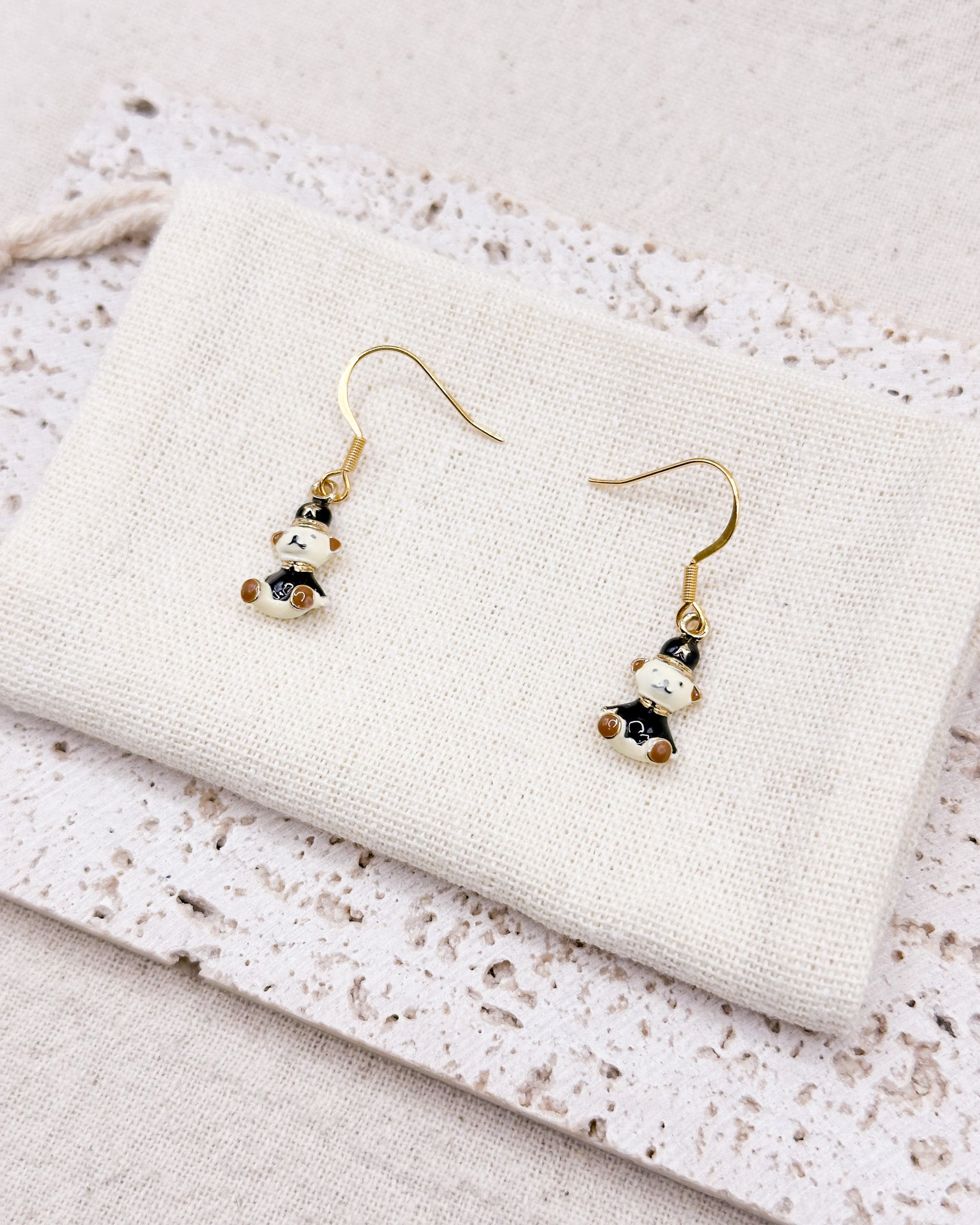 Beary Gold Earrings