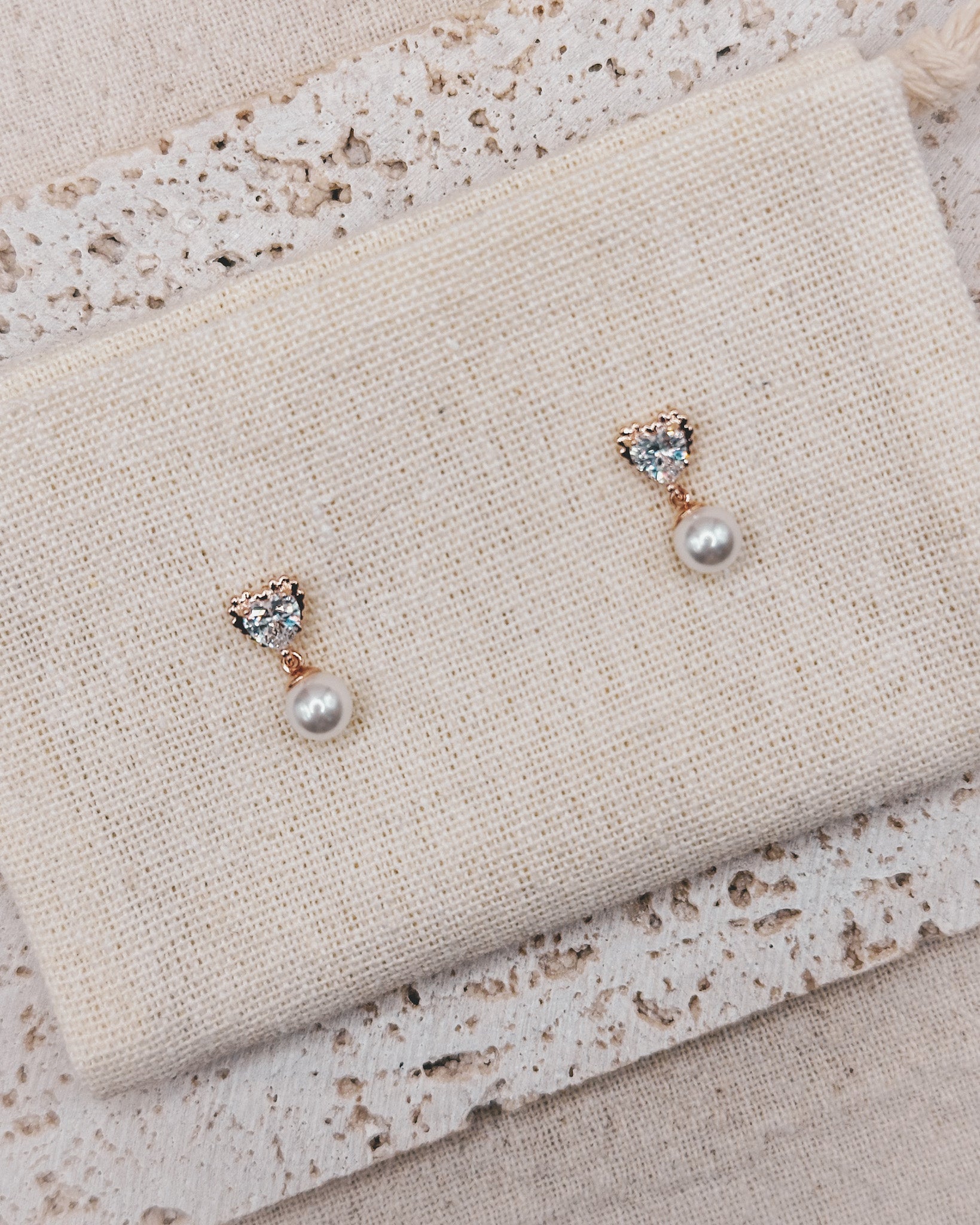 Love dust Rose Gold Earrings Studs