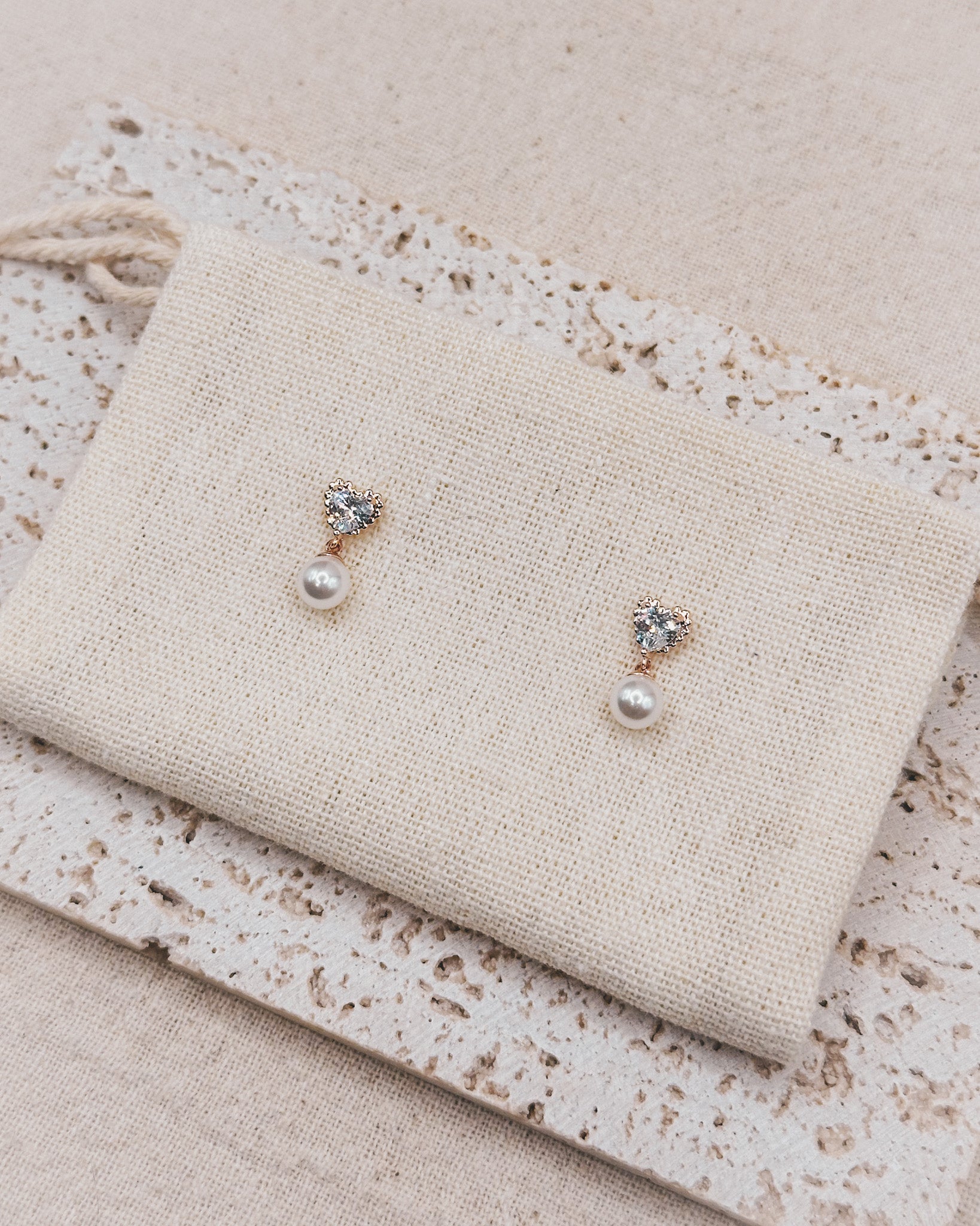Love dust Rose Gold Earrings Studs
