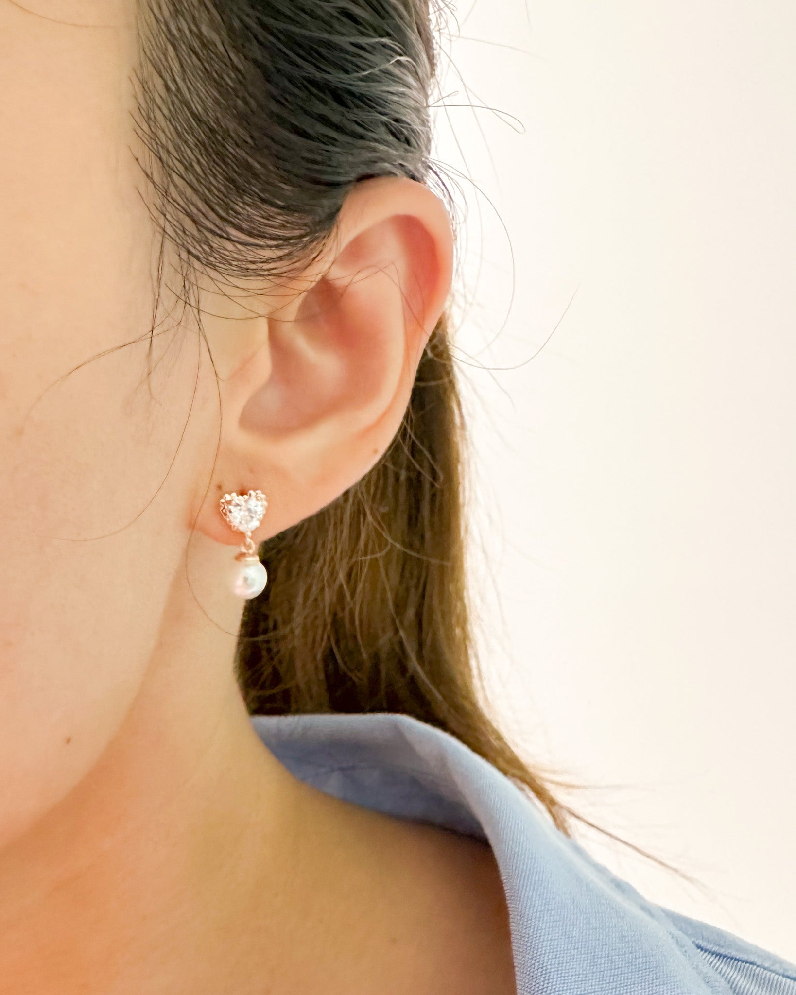 Love dust Rose Gold Earrings Studs