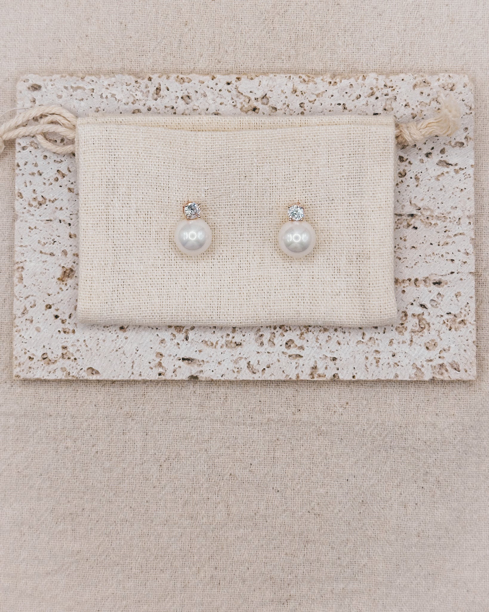 Elly Rose Gold Earrings Studs