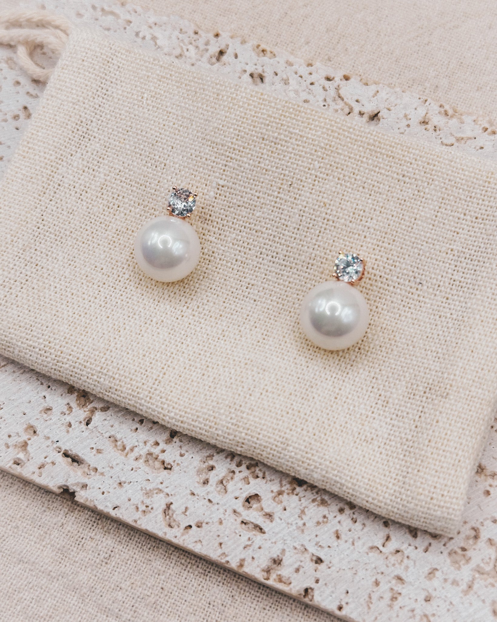 Elly Rose Gold Earrings Studs