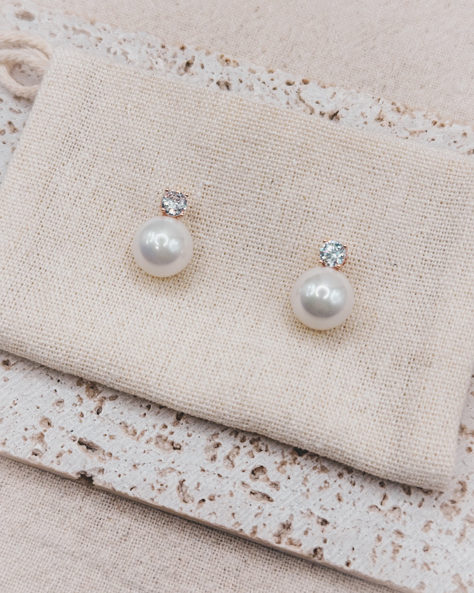 Elly Rose Gold Earrings Studs