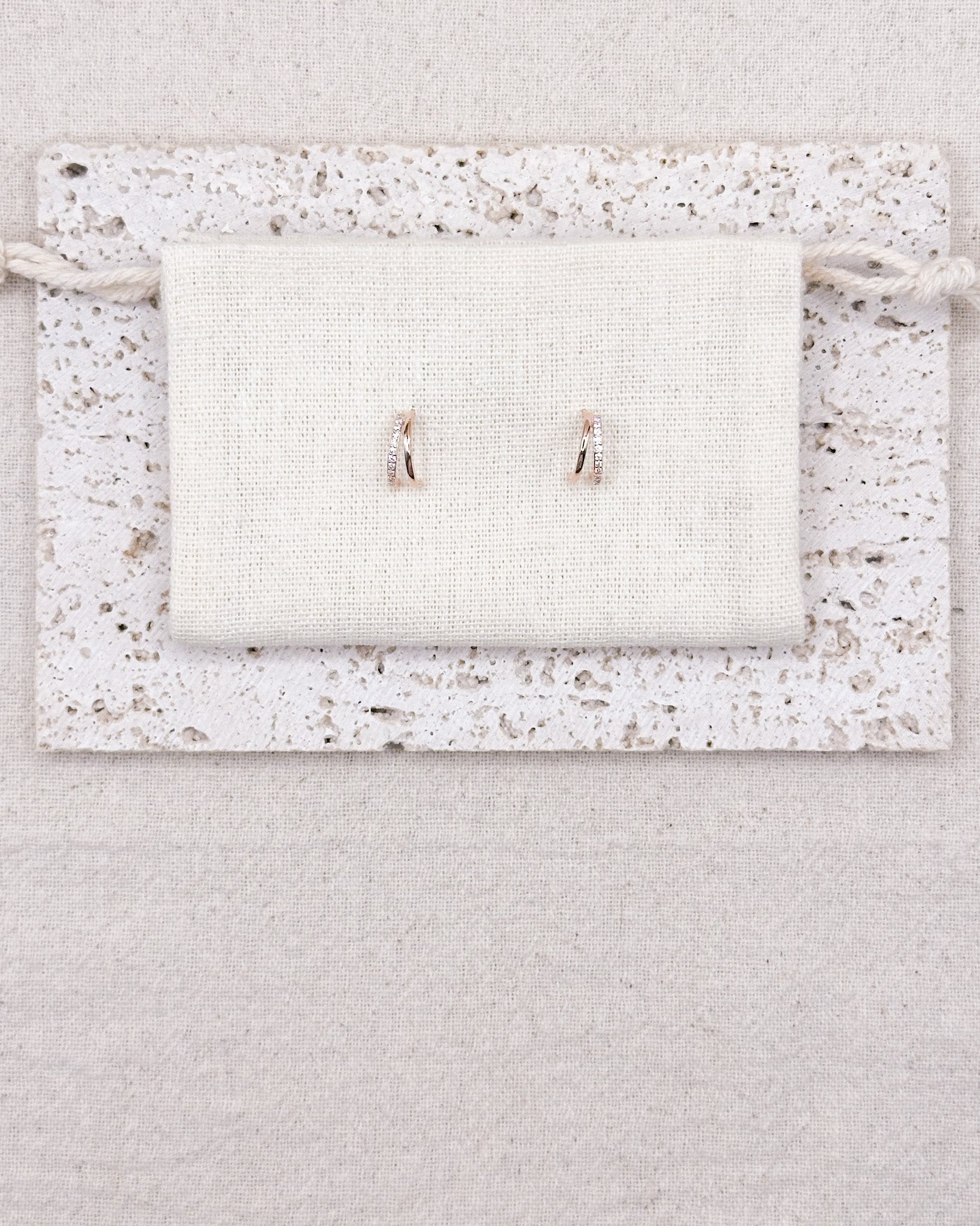 NOVA Rose Gold Earrings Studs