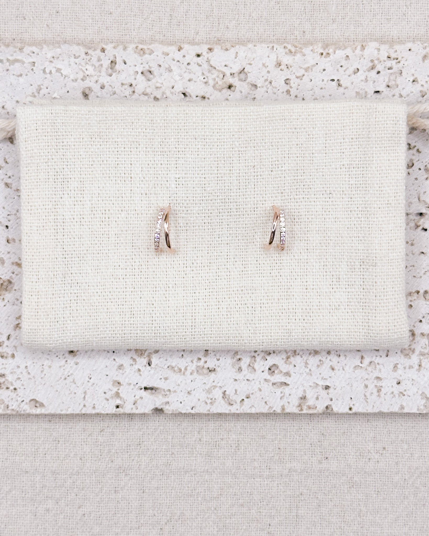 NOVA Rose Gold Earrings Studs