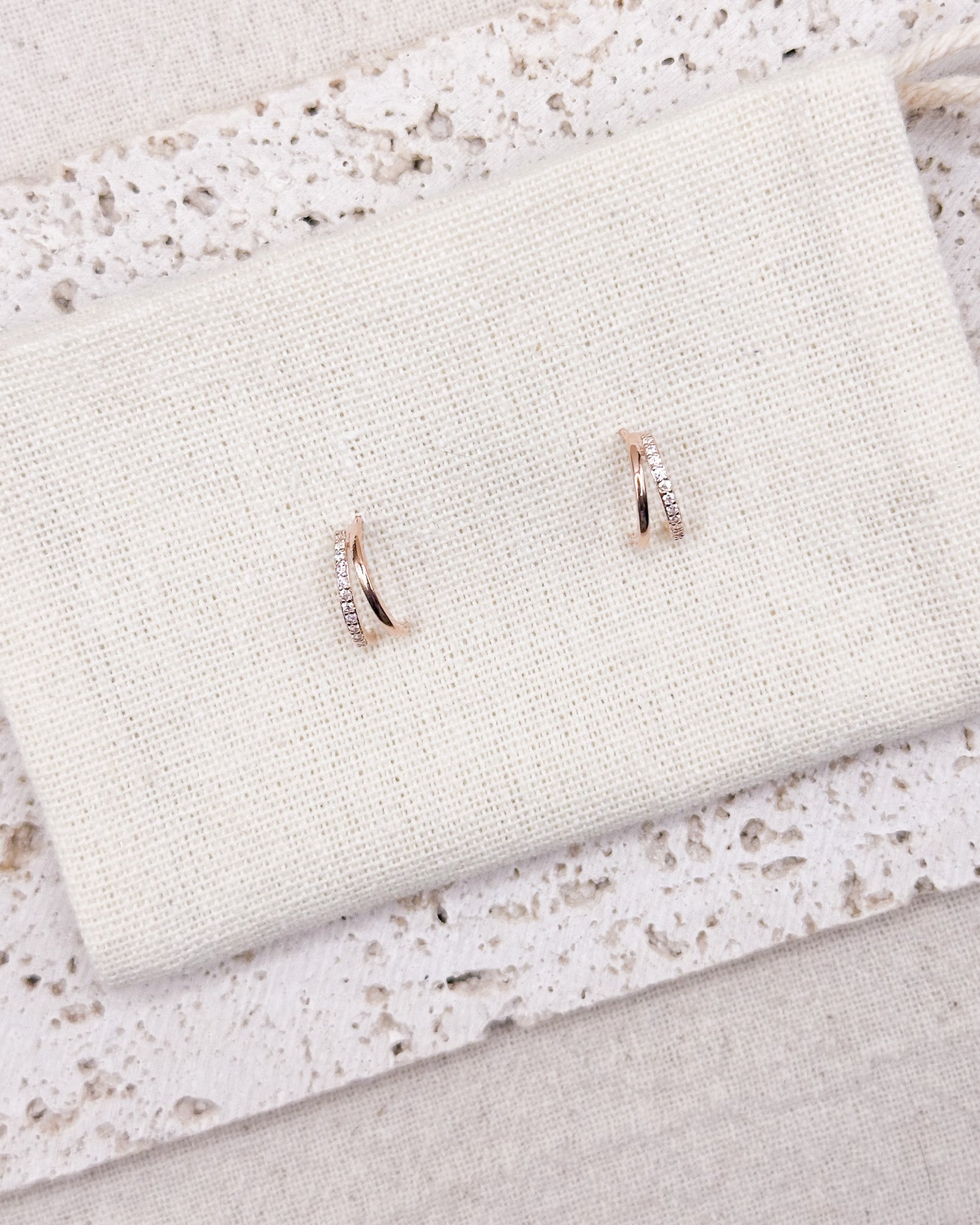 NOVA Rose Gold Earrings Studs