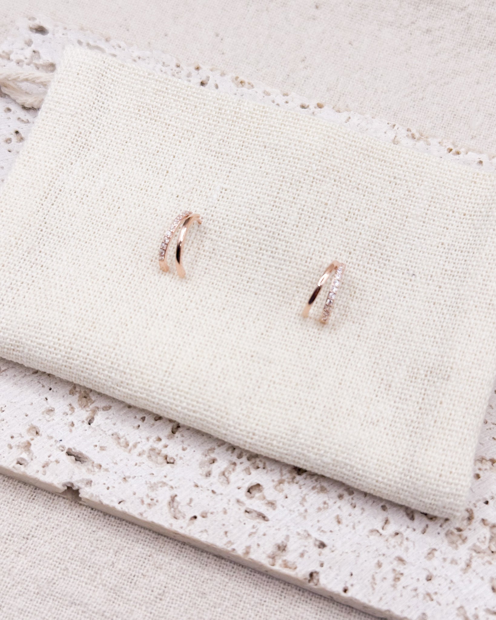 NOVA Rose Gold Earrings Studs