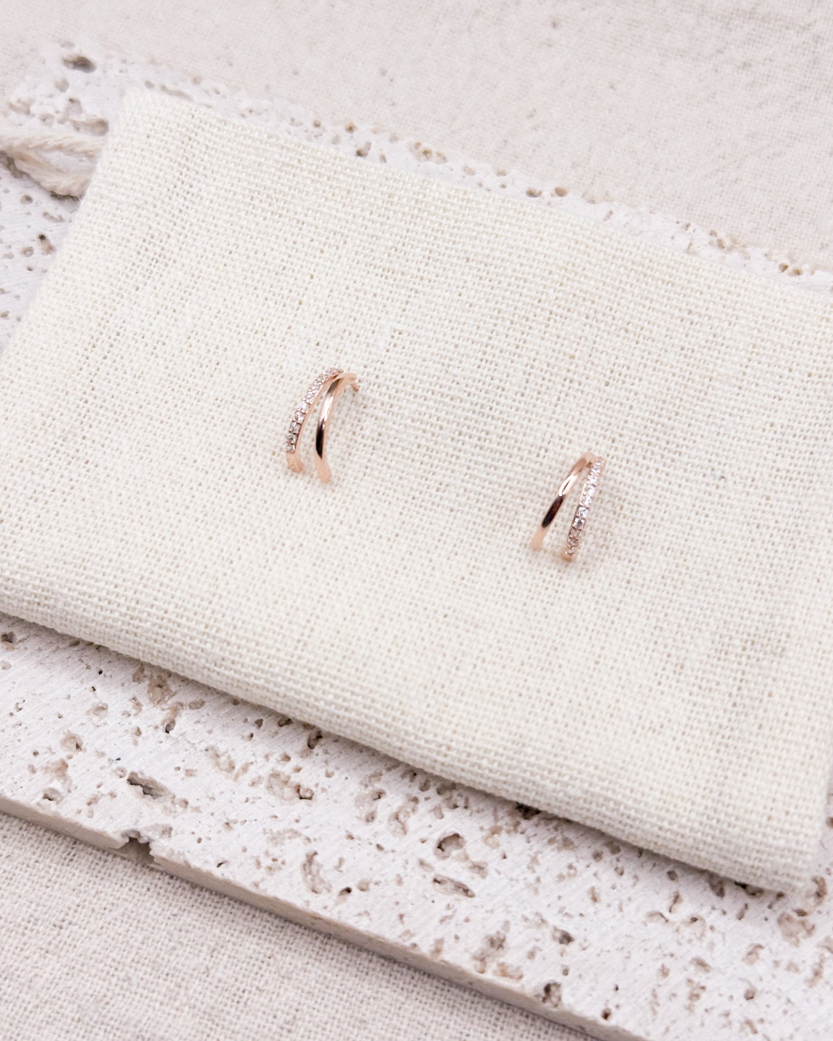 NOVA Rose Gold Earrings Studs