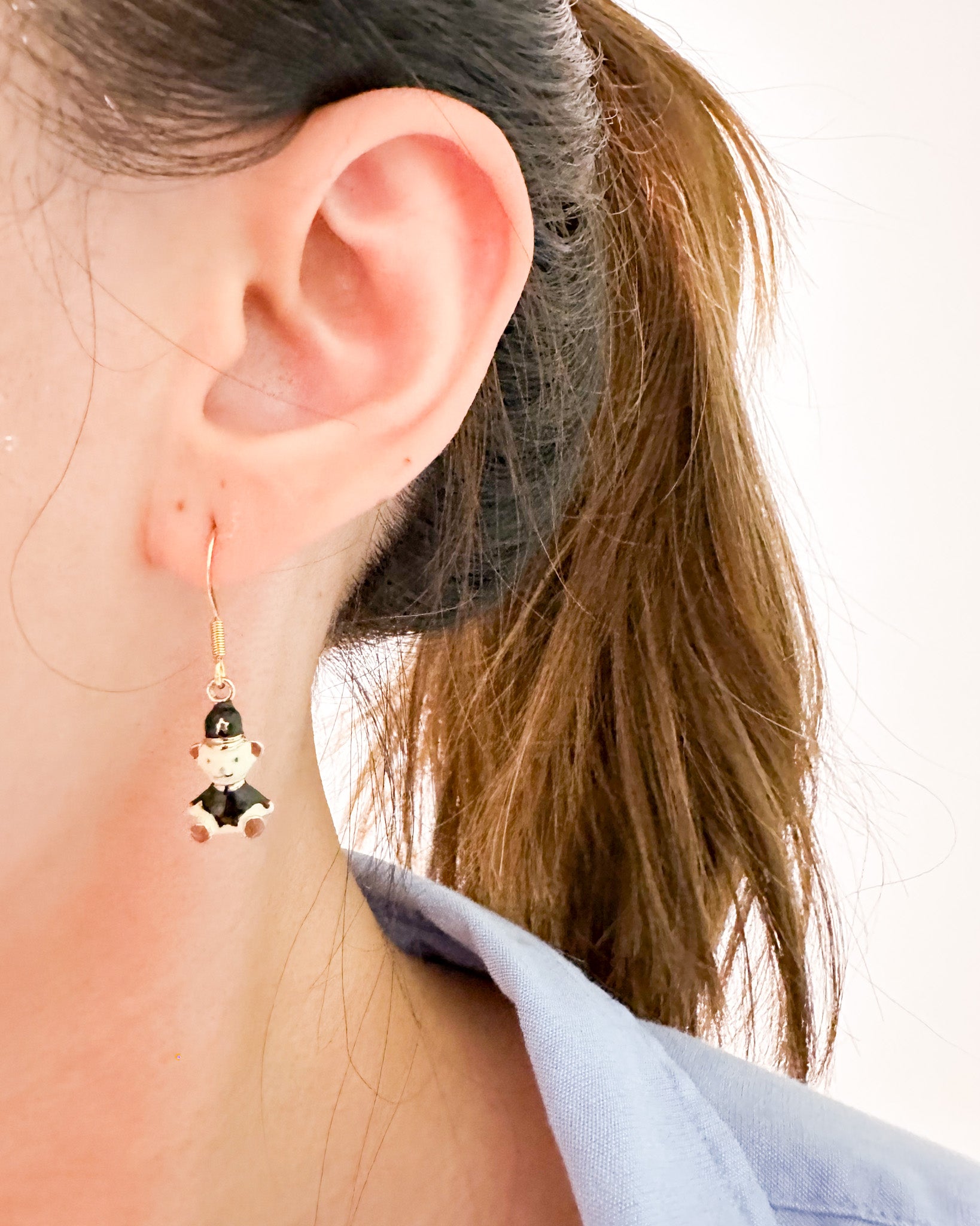 Beary Gold Earrings