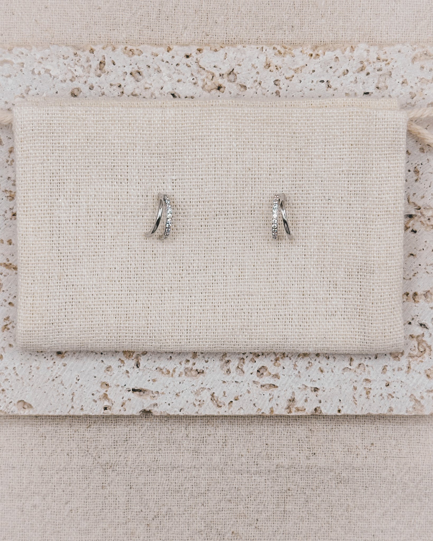 Nova Silver Earrings Studs