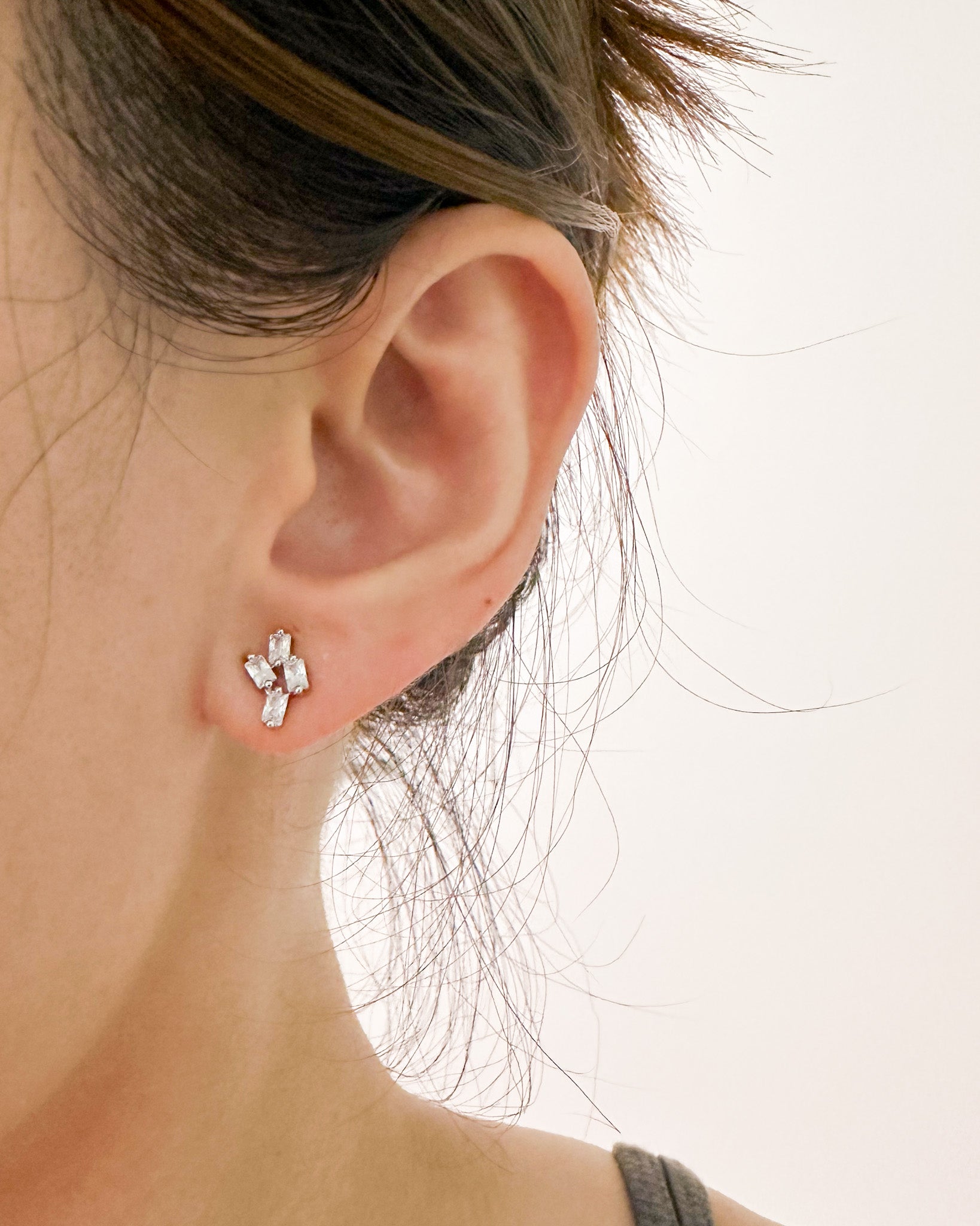 Star Dust Silver Earrings Studs