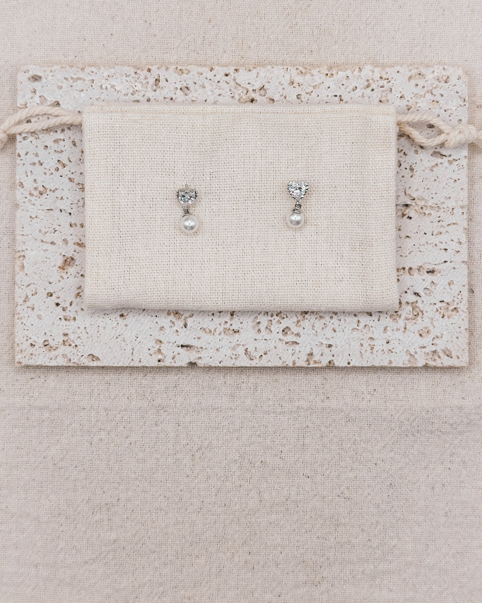 Love Dust Silver Earrings Studs