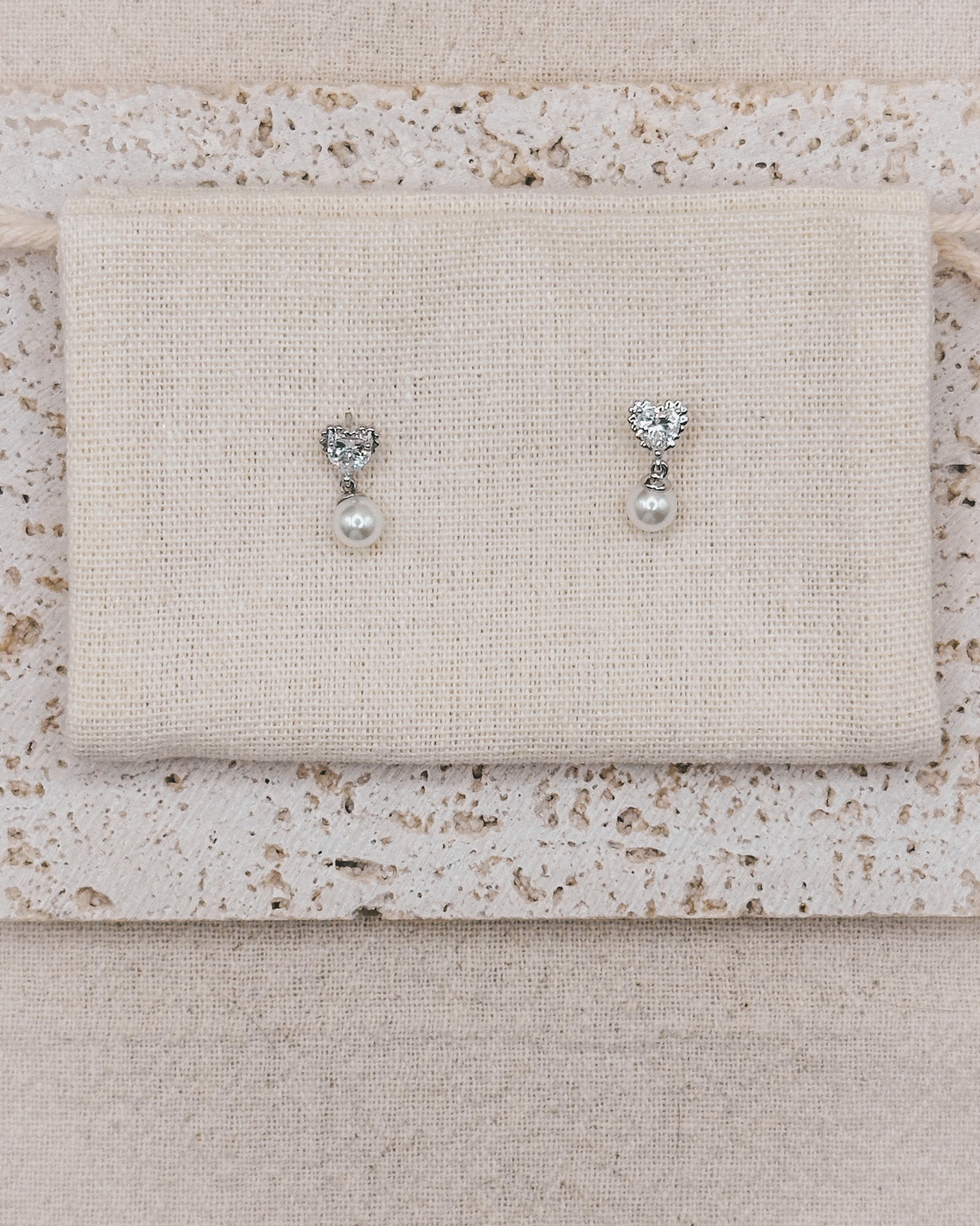 Love Dust Silver Earrings Studs