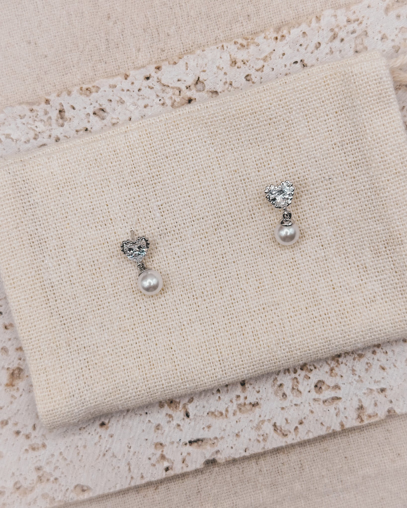 Love Dust Silver Earrings Studs