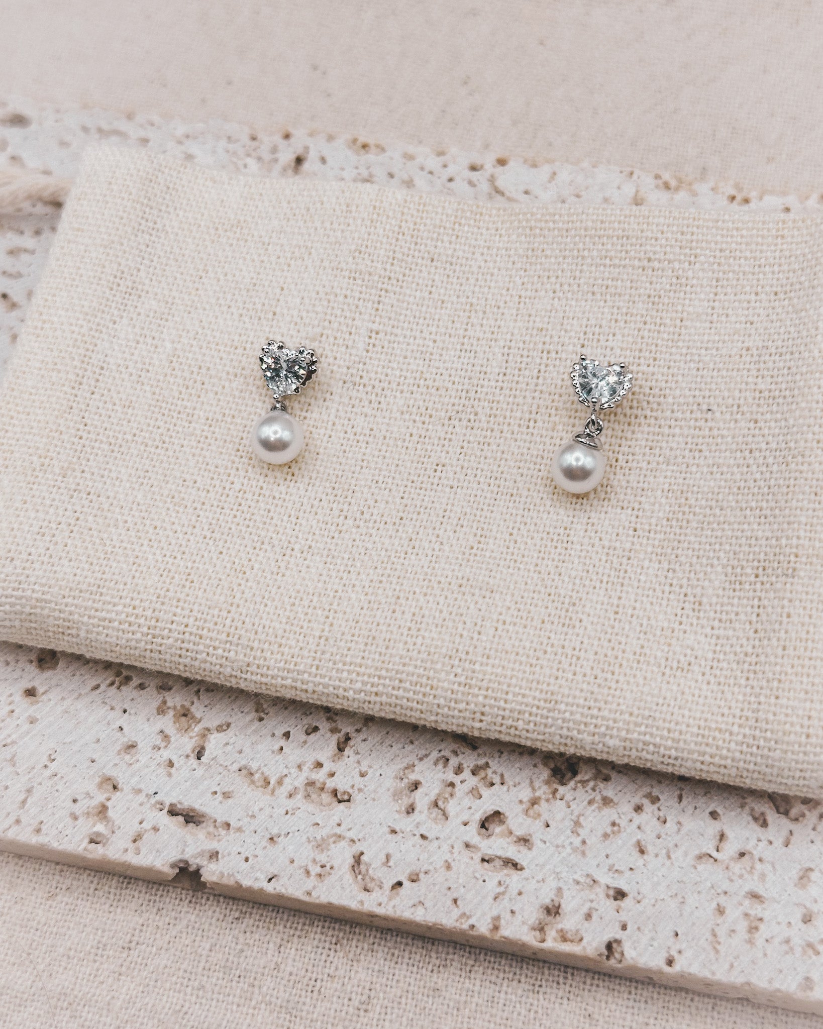 Love Dust Silver Earrings Studs