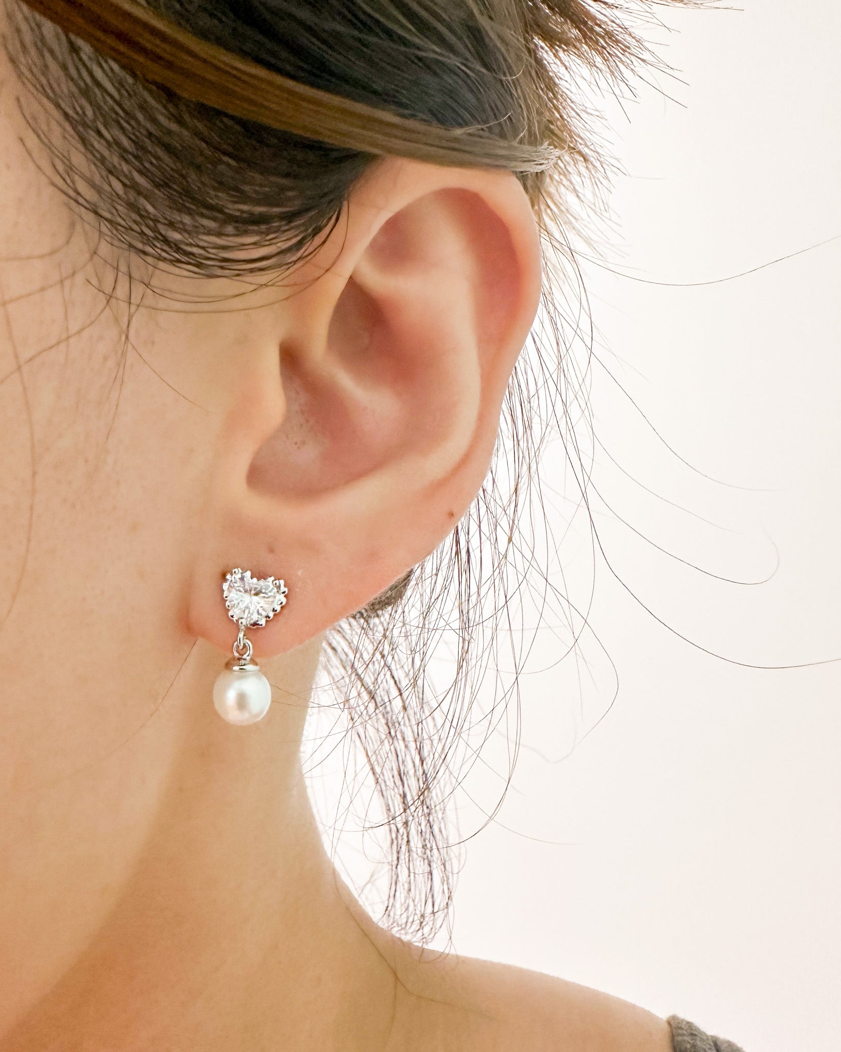 Love Dust Silver Earrings Studs