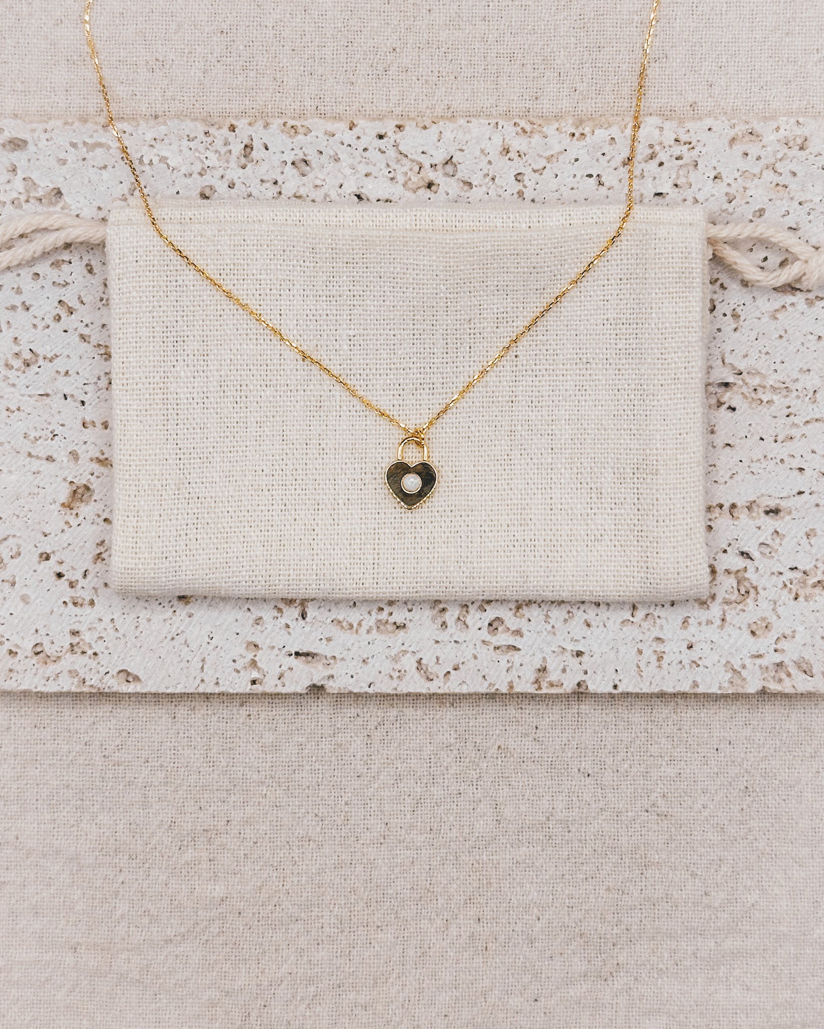 Iris Heart Necklace