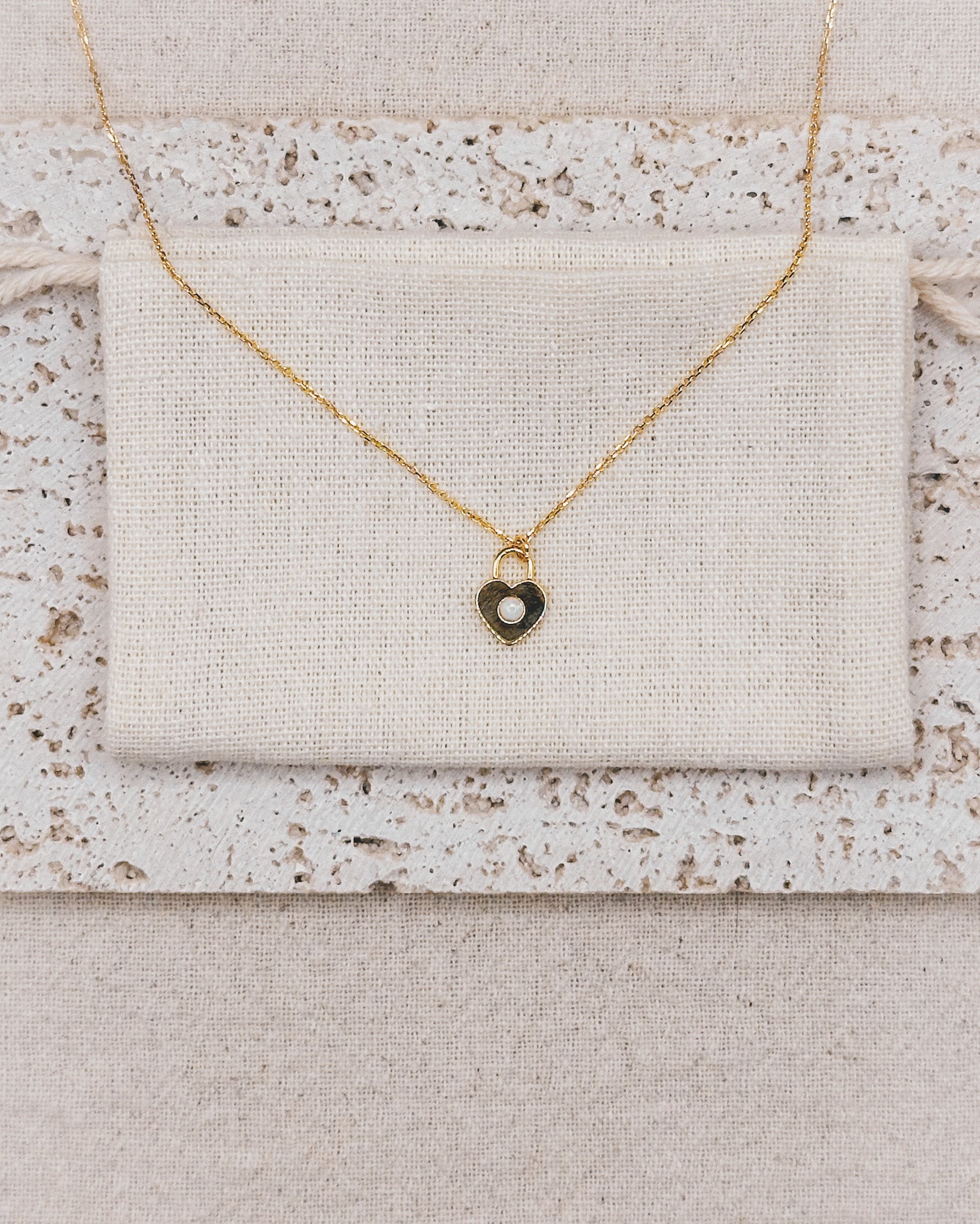 Iris Heart Necklace