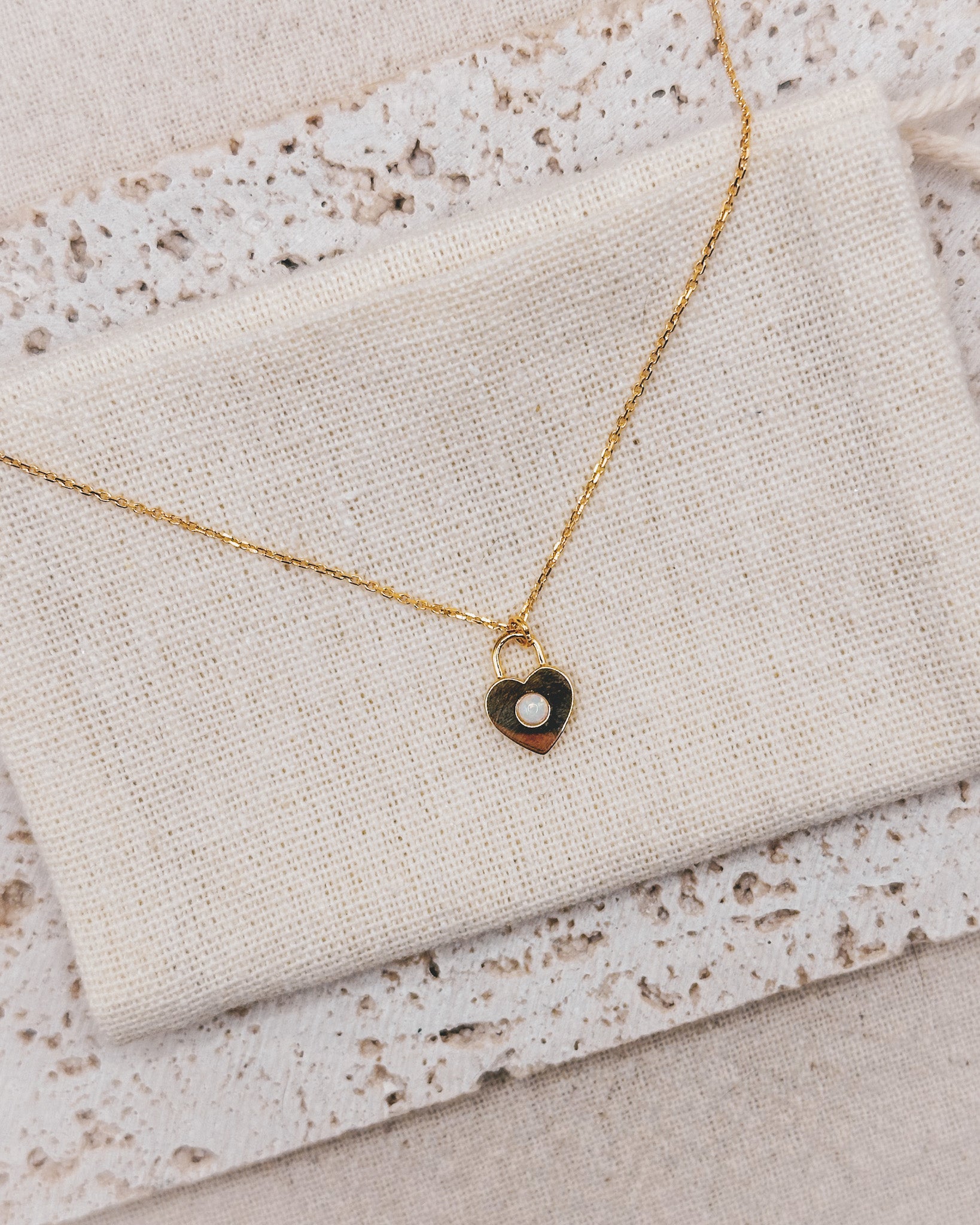 Iris Heart Necklace